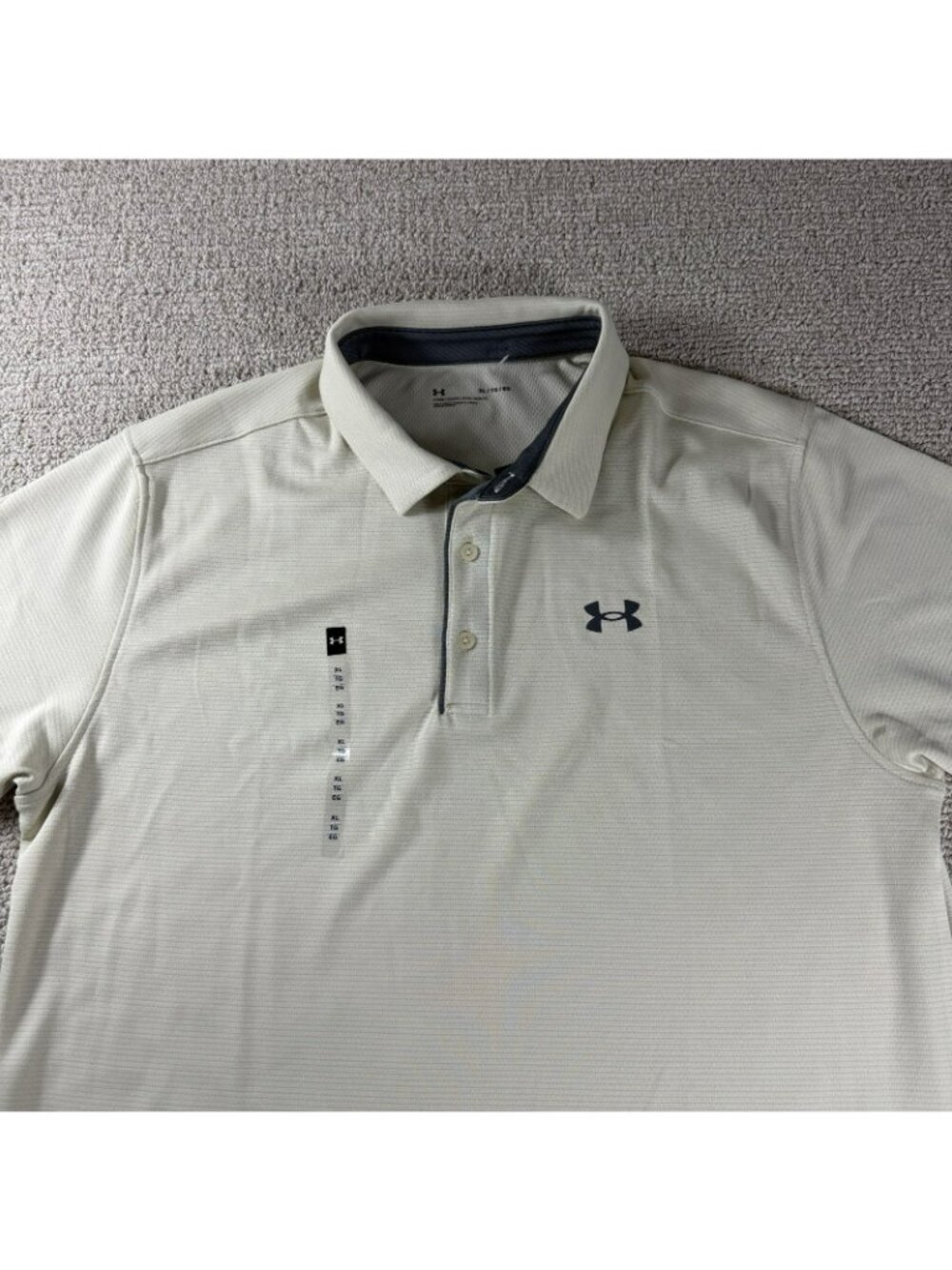 Under Armour Tech Polo Shirt Beige Men’s Size XL - Picture 2 of 7